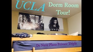 UCLA Freshman College Dorm Tour | De Neve Plaza Private Triple