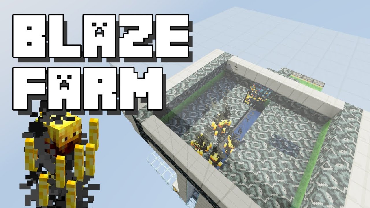 Minecraft: Blaze Farm with Spawner [Xp Grinder] - YouTube
