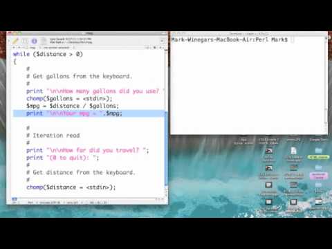 Perl: MPG Calculator