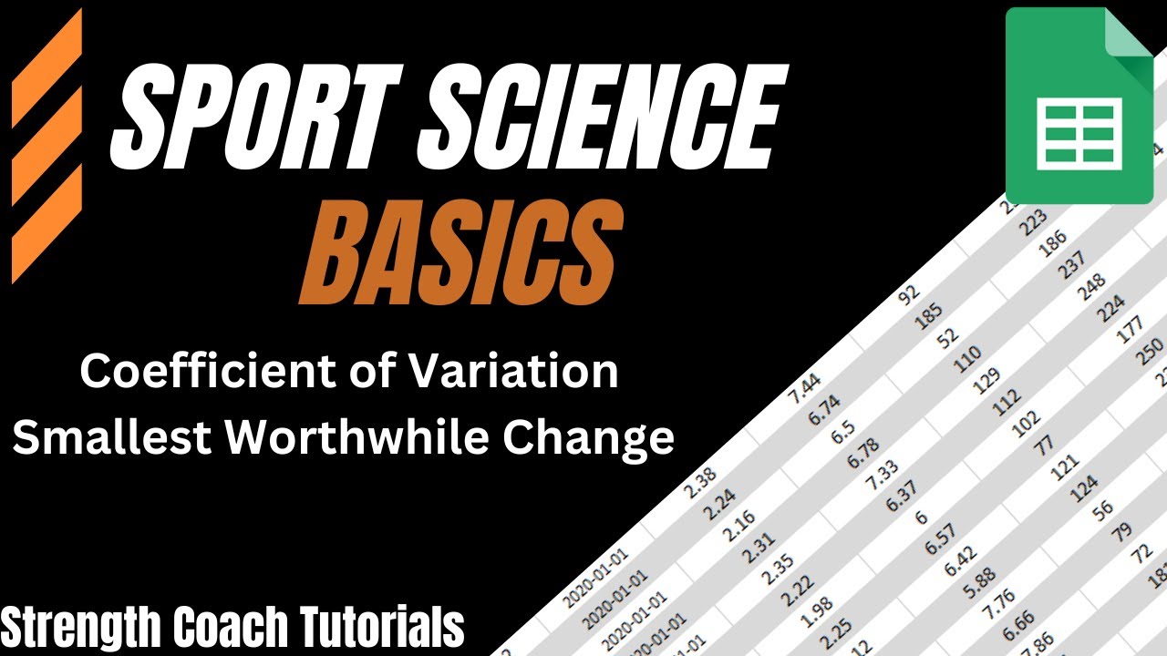 Calculating Coefficient of Variation & Smallest Worthwhile Change - YouTube