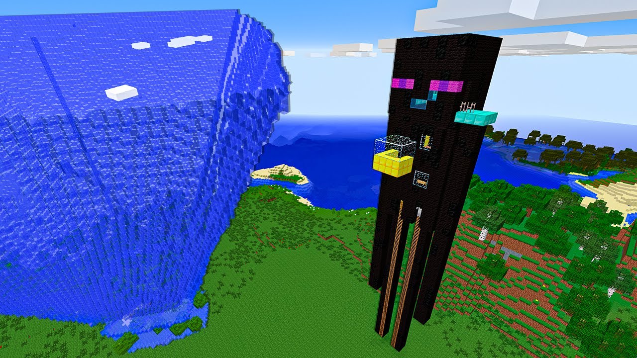 САМЫЙ ВЫСОКИЙ ДОМ НУБА В ЭНДЕРМЕНЕ ПРОТИВ ЦУНАМИ В МАЙНКРАФТ ! ПРО ...