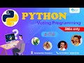 Voting management system project in python | python tutorial