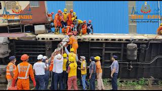 Joint Mock Exercise On Rail Accident Scenario-Rajasthan (Team6NDRF)