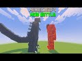 Godzilla 1954(Berg210) Vs Charged Kong and more(Monstergamer122) - Minecraft Mob Battle 