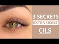 3 secrets pour des extensions de cils russi