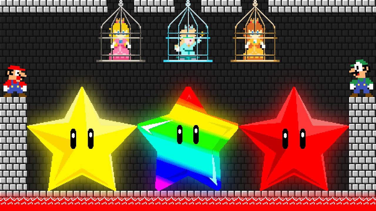 Mario and Luigi CO-OP save the All Princess in New Super Mario Bros. Wii!