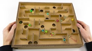 Board Game Marble Labyrinth from Cardboard | How to Make Amazing Game screenshot 3