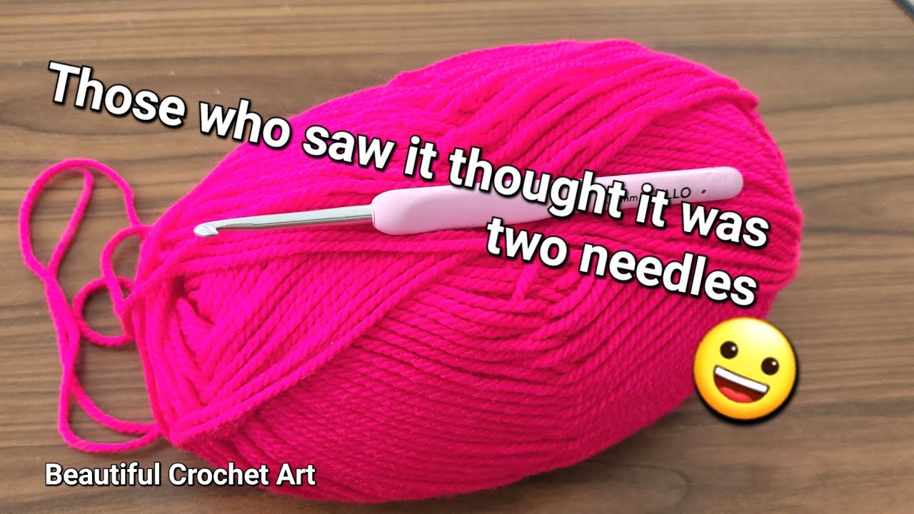 Those who saw it thought it was two needles🤩You will enjoy this stitch