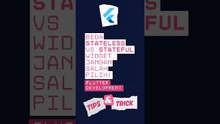 Flutter Tips #9: Perbedaan Stateless dan Stateful + Analogi Batu &amp; Air | Code With Nazar #flutter