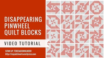 Video tutorial: Disappearing pinwheel variations - quick and easy quilting