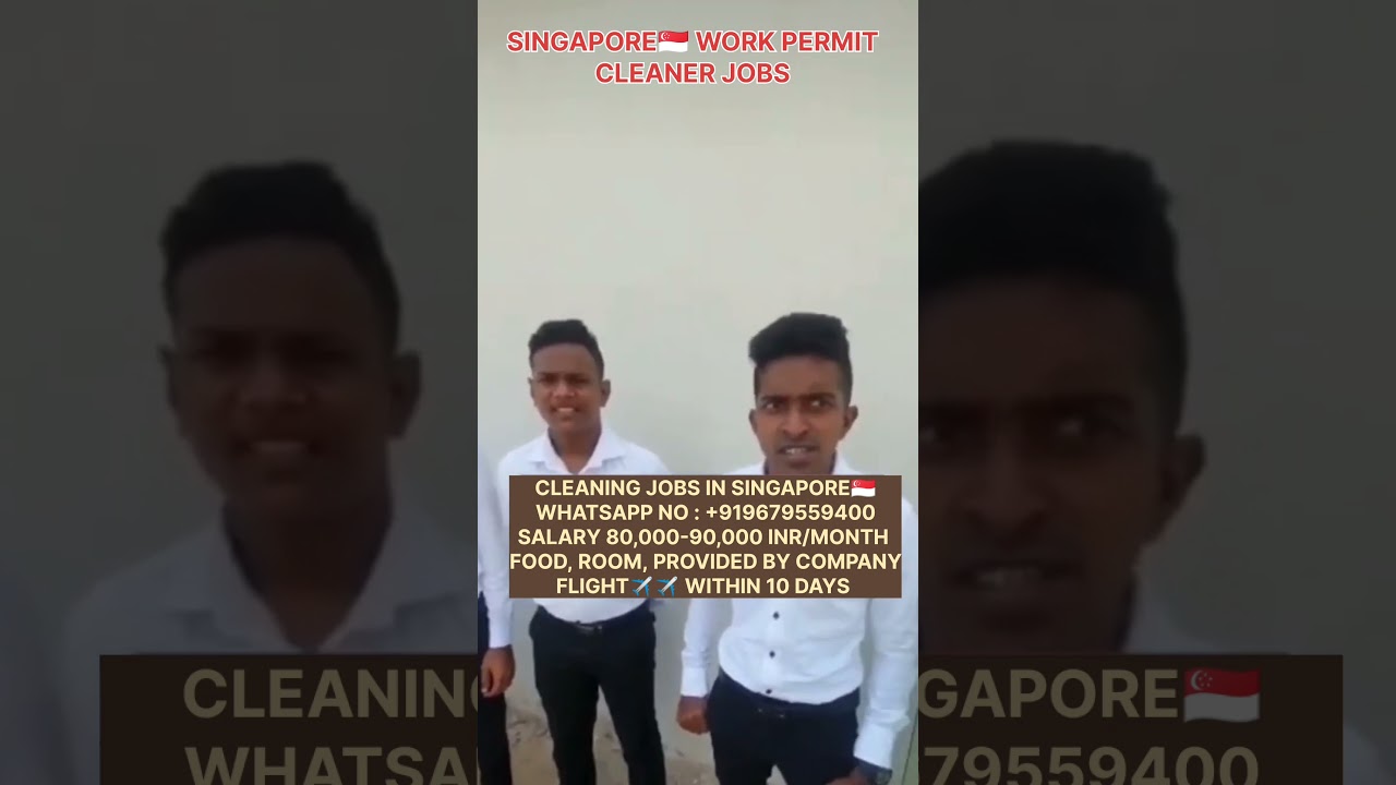 Cleaning jobs in Singapore🇸🇬🇸🇬 | 8th pass can apply 