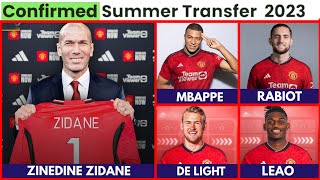 MANCHESTER UNITED LATEST CONFIRMED AND RUMOURS TRANSFER  MBAPPE 🔥, ZIDANE CLOSER, LEAO, DE LIGHT