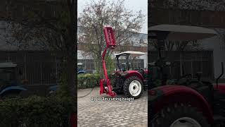 Tractor Boom Arm mower hedge trimmer#tractor #kubota #treetrimmer #mower #machinerychannel #farming
