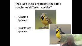 BIO 101 Lecture 16 - Origin of Species