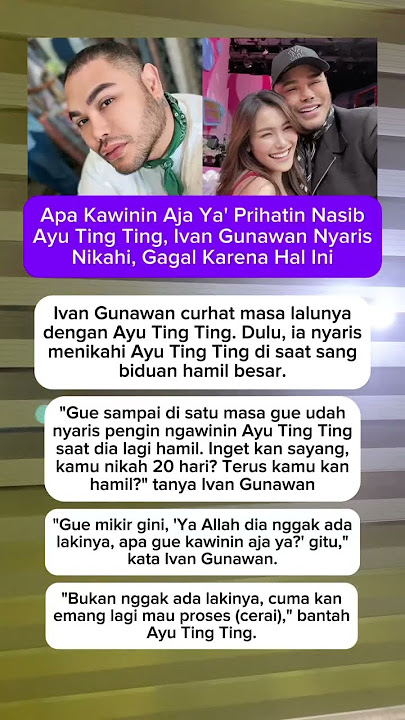 kawinin skrg aja kak igun #ayutingting #gosipviral #gosipartis #selebritiindonesia #beritaterkini