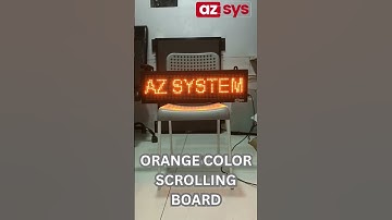Orange LED Scrolling Board | AZ System Mumbai