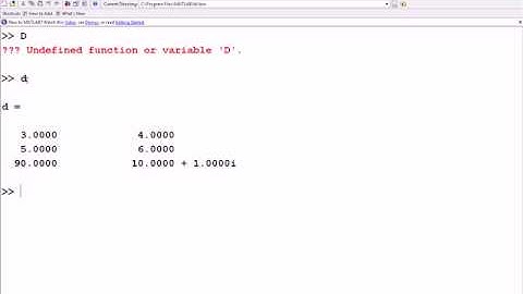 5 minutos de Matlab:  Cómo escribr matrices (0003)