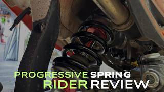 Dirtbike progressive shock spring - rider review and thoughts - is it right for you?