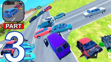 Traffic Crashes Car Crash - Gameplay Walkthrough, Island Map (iOS, Android) | Part 3