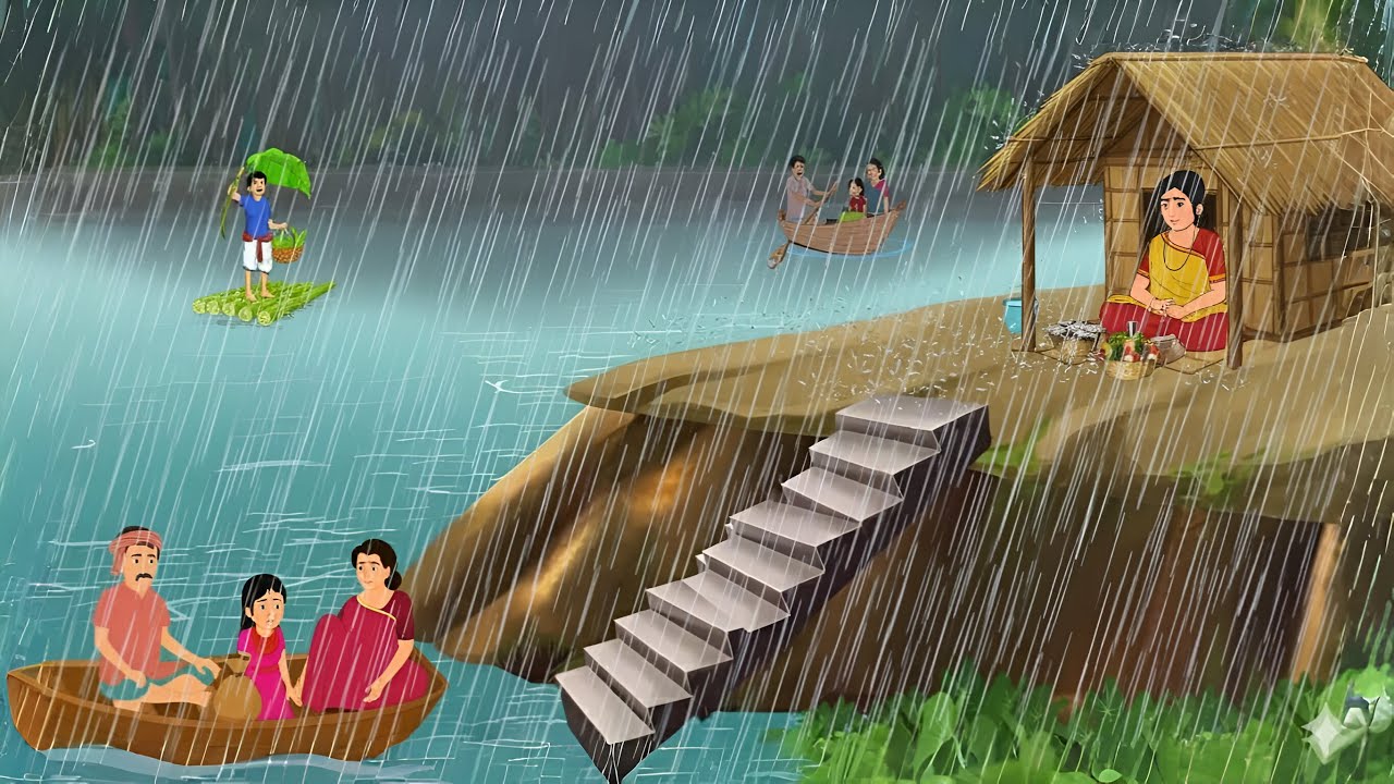 बारिश का कहर आदित्य दोस्त ने धोखा दिया | Hindi Kahani | Moral Story | Hindi Story | Cartoon