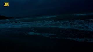 Fall Asleep With Surreal Waves Rolling Slowly Through The Night, Deep Sleeping With Ocean Sounds