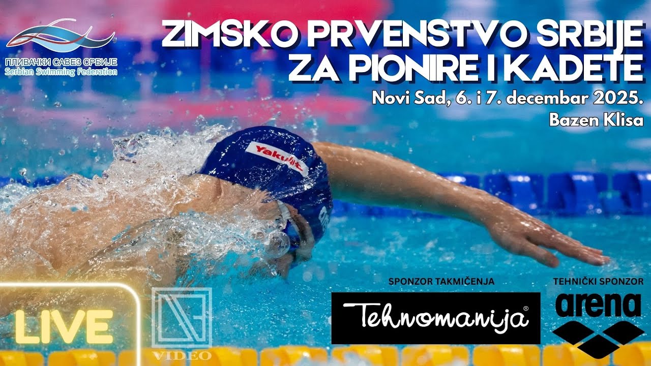 Zimsko prvenstvo Srbije za pionire i kadete / 1. deo / (Full event Livestream) [06.12.2025.]