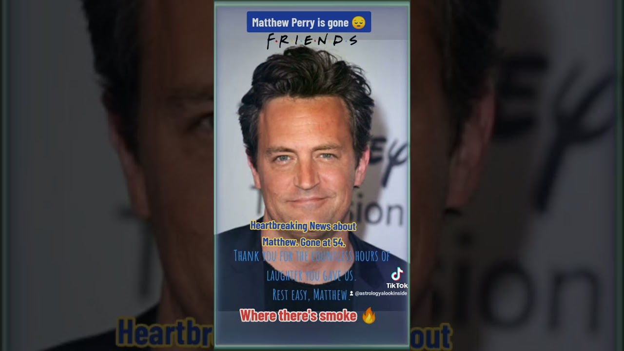 It feels like we ALL lost a good friend this past week   news  trending  matthewperry