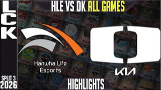 HLE vs DK Highlights ALL GAMES | LCK Summer 2026 | Hanwha Life Esports vs Damwon KIA