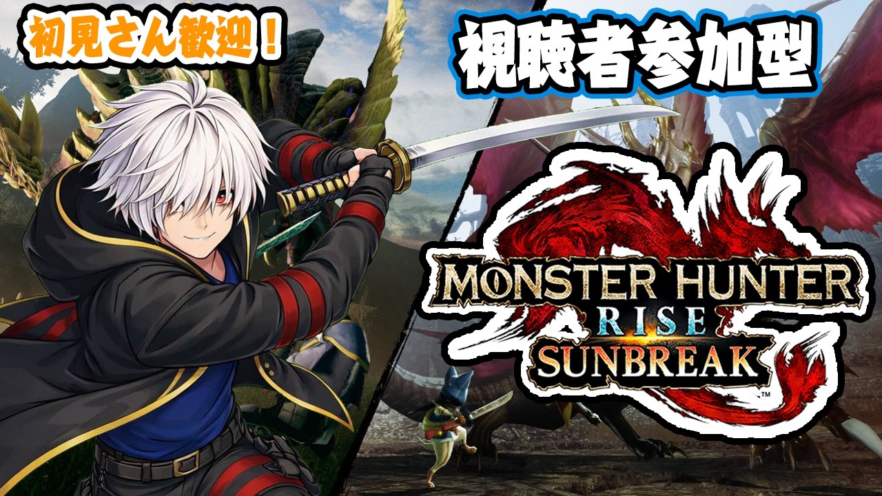 一緒に狩りに行くハンターさん募集中！/Switch版モンスターハンターライズサンブレイク参加型