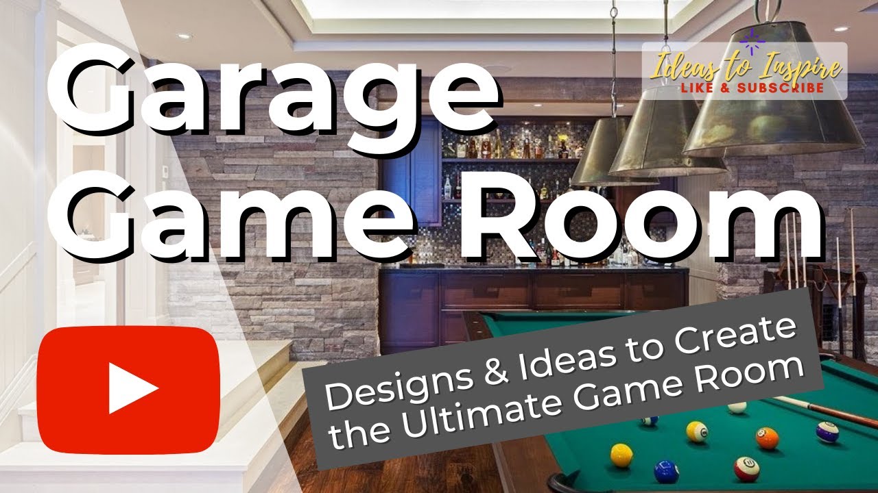 20 Garage Game Room Ideas   Turn Your Boring Garage to a Fun Entertainment  Center