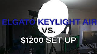 Elgato Keylight Air Vs. $1k professional lighting