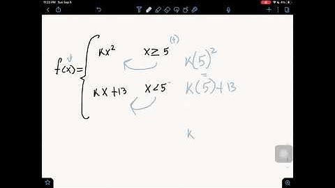 Continuity: Finding "K"