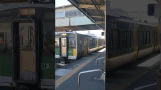 久留里線木更津駅　キハE130系発車