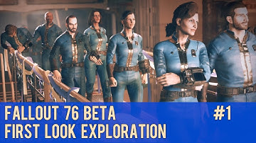 Fallout 76 Beta Gameplay Part 1 - First Look Exploration
