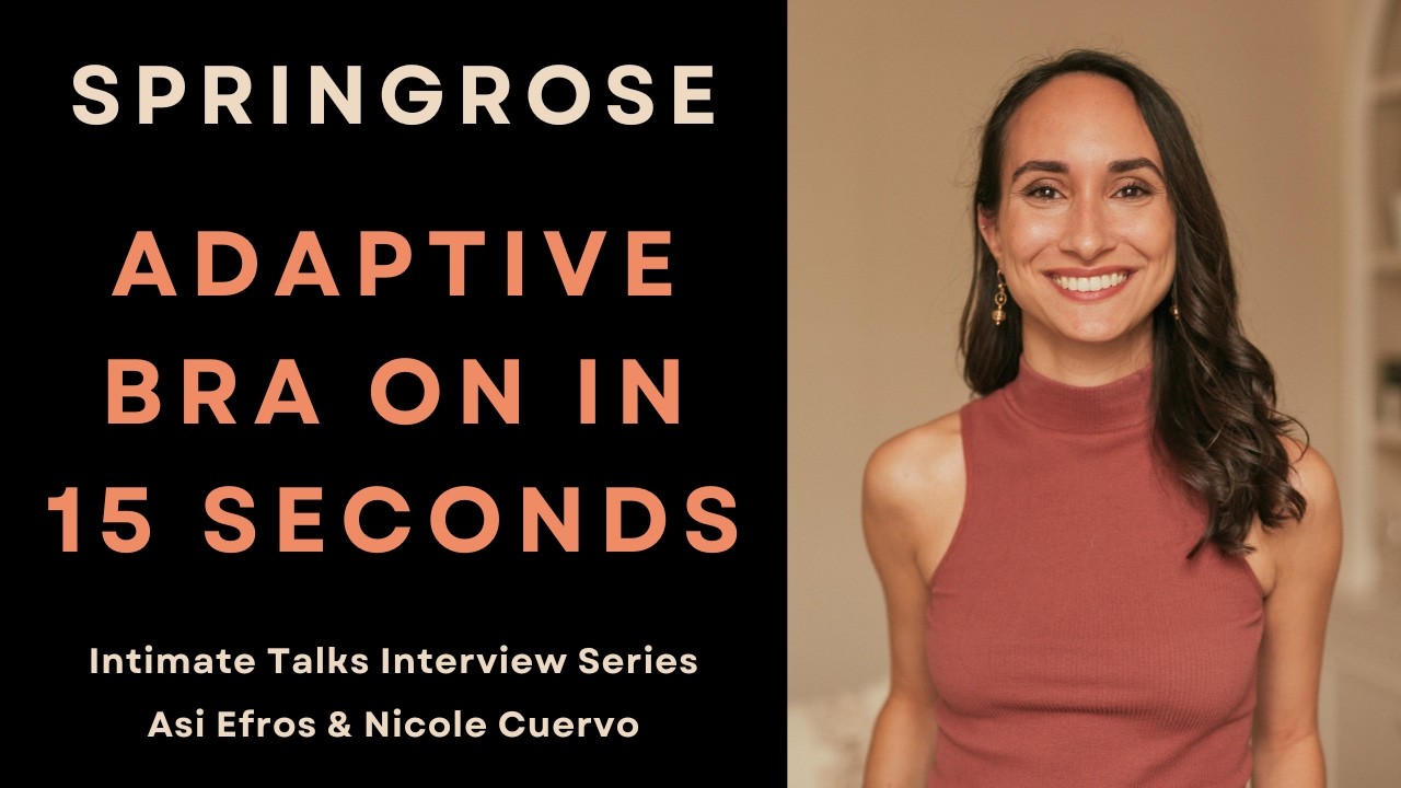 Easy-On Front Closure Bra for Arthritis & Limited Mobility | Springrose Founder Nicole Cuervo