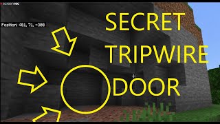Minecraft SECRET tripwire door tutorial