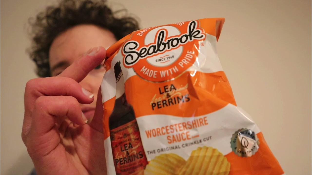 Seabrook Lea & Perrins Worcestershire Sauce Flavour Crisps Review Taste Test YouTube