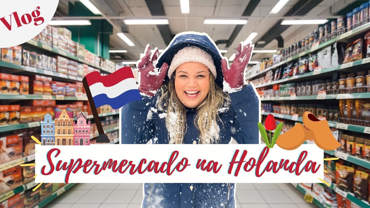 VLOG: Vamos passear em um SUPERMERCADO NA HOLANDA? /BRUNNACOMDOISNS