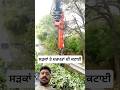 ਸੜਕਾਂ ਤੇ ਦਰਖਤਾਂ ਦੀ ਕਟਾਈ #machine #technology #fast #time #tree #plants #forest #cuttingskills #work