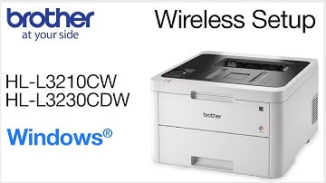 Connect HLL3230CDW to a wireless computer - Windows