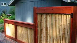 55 Bamboo Wood Privacy Fence Ideas | Privacy Fence Designs