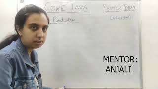 Java Punctuators Lesson 4 ICSE Computers MentorBrains