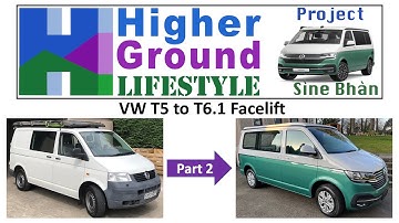 VW T5 to VW T6.1 Front End Facelift - Step by Step: Part 2 (Prep, slam panel, bonnet and wings)