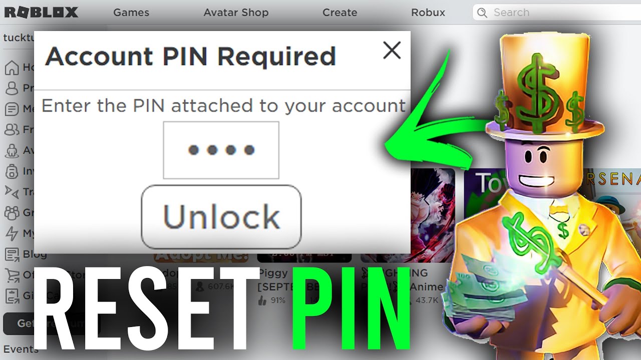 How to Reset Pin on Roblox?