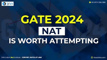 GATE 2024 Exam: Numerical Answer type questions  || NAT Method ||