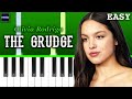 Olivia Rodrigo - the grudge - Piano Tutorial [EASY]