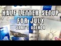 Half Letter Planner Setup for July / Jane&#39;s Agenda