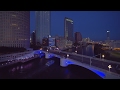 Downtown Tampa Night Shot/Florida Lifestyle/Drone Flight