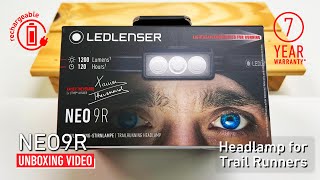 Ledlenser NEO9R Trail Runner Headlamp for Fast-paced activities - Rechargeable - Runner Outdoor