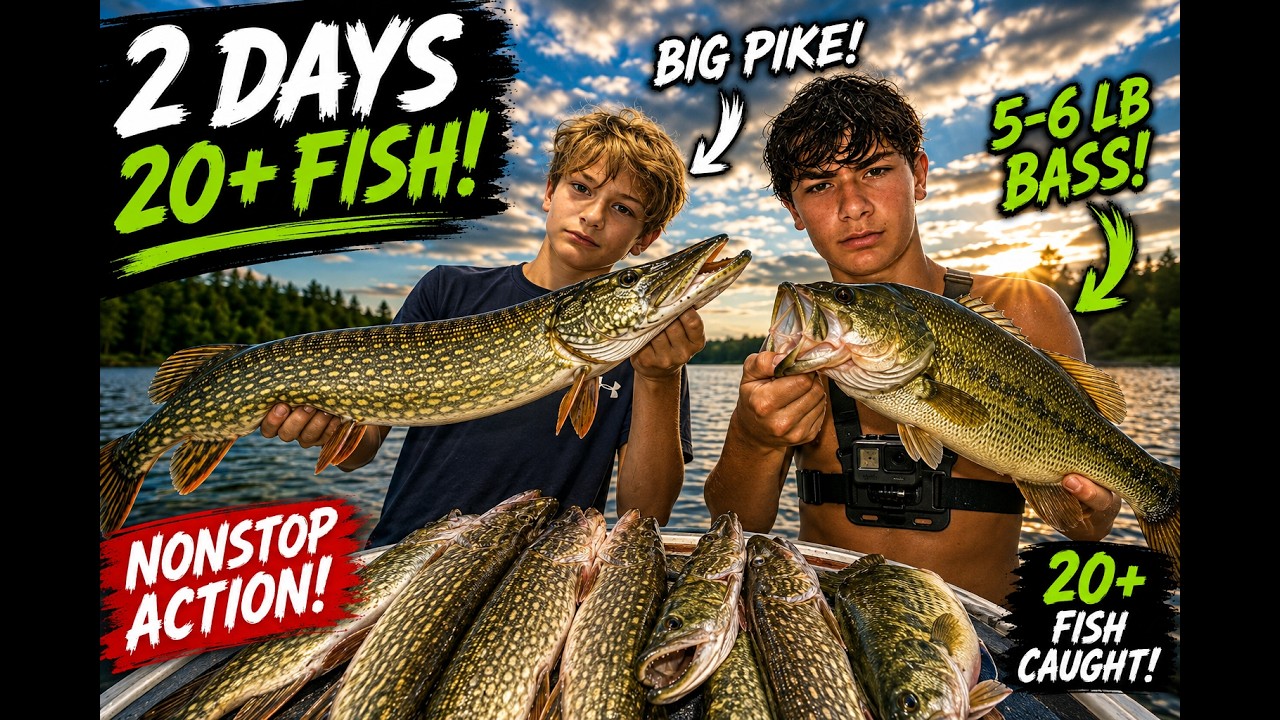 2 DAYS. 20+ FISH. BIG PIKE & 5-6 LB BASS! 🎣🔥